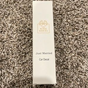 Just married car decal